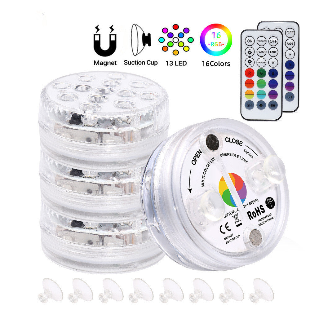 13-LED Submersible Waterproof Light with Remote – Pool, Fountain, Garden Use