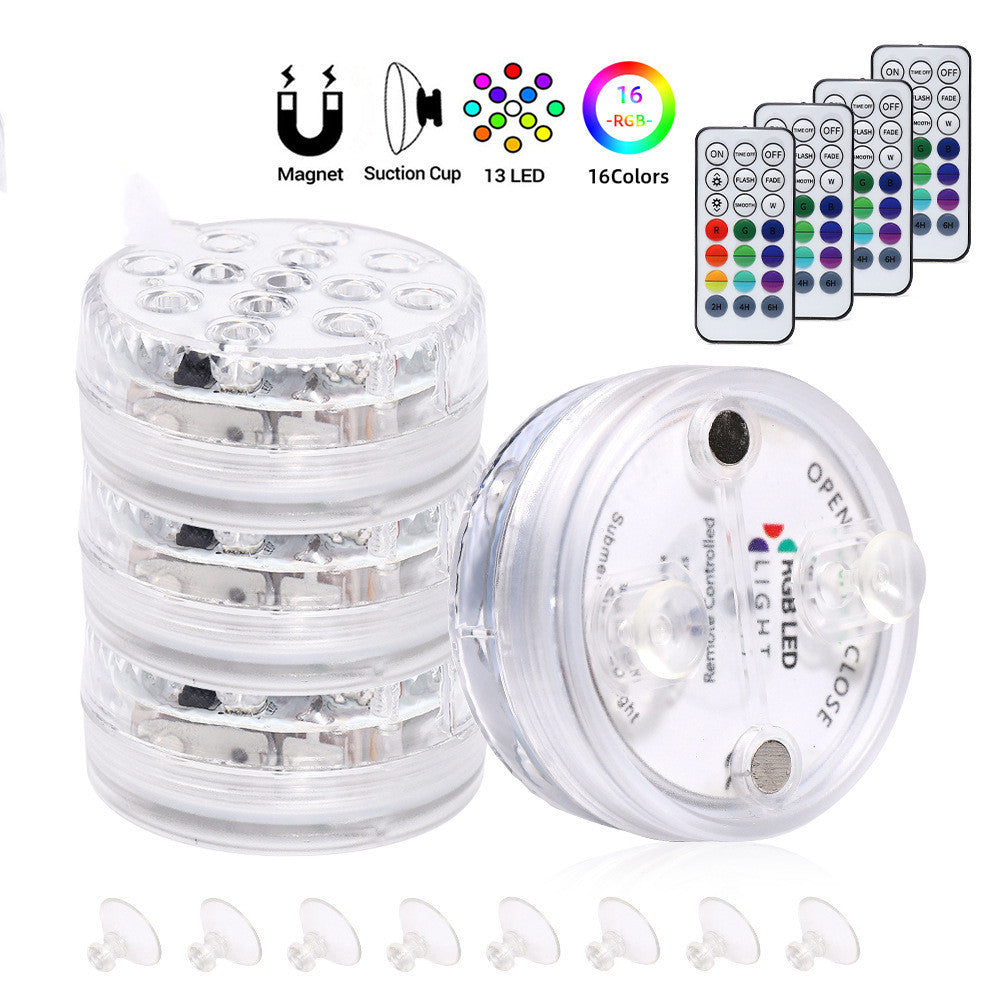 13-LED Submersible Waterproof Light with Remote – Pool, Fountain, Garden Use