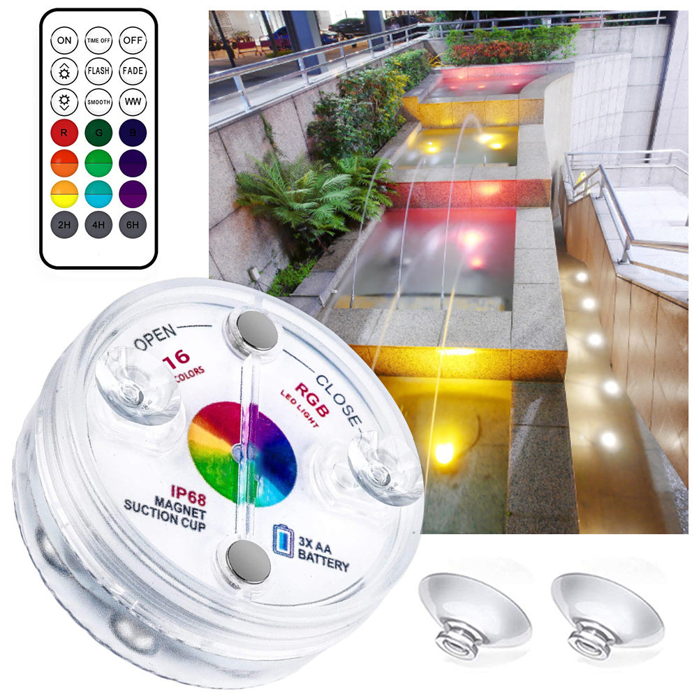 13-LED Submersible Waterproof Light with Remote – Pool, Fountain, Garden Use
