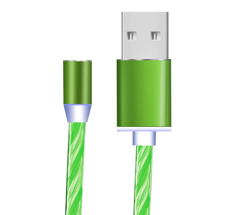 Magnetic Flowing Light Charging Cable – iPhone/Android/Type-C Compatible
