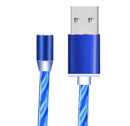 Magnetic Flowing Light Charging Cable – iPhone/Android/Type-C Compatible