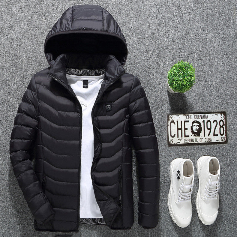 USB Heated Cotton Jacket – Men’s Winter Wear
