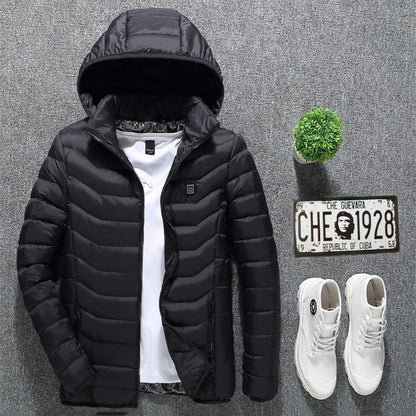 USB Heated Cotton Jacket – Men’s Winter Wear