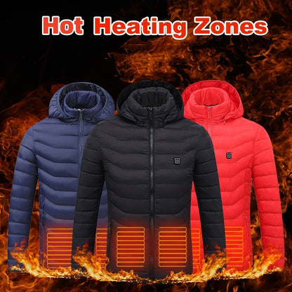 USB Heated Cotton Jacket – Men’s Winter Wear