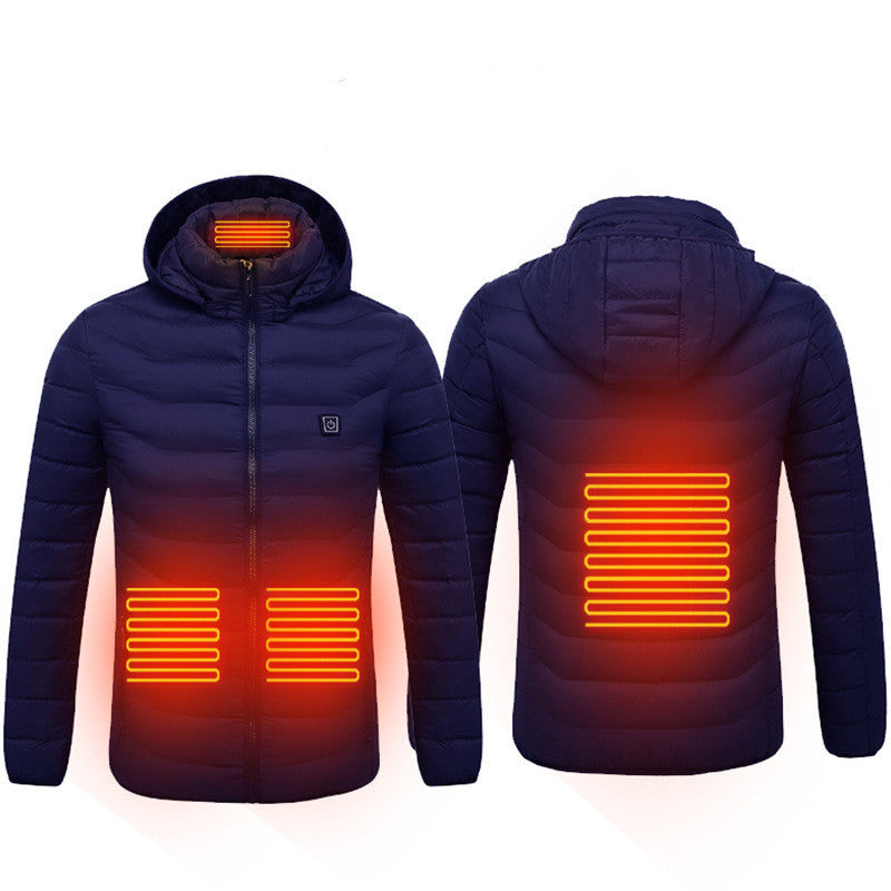USB Heated Cotton Jacket – Men’s Winter Wear