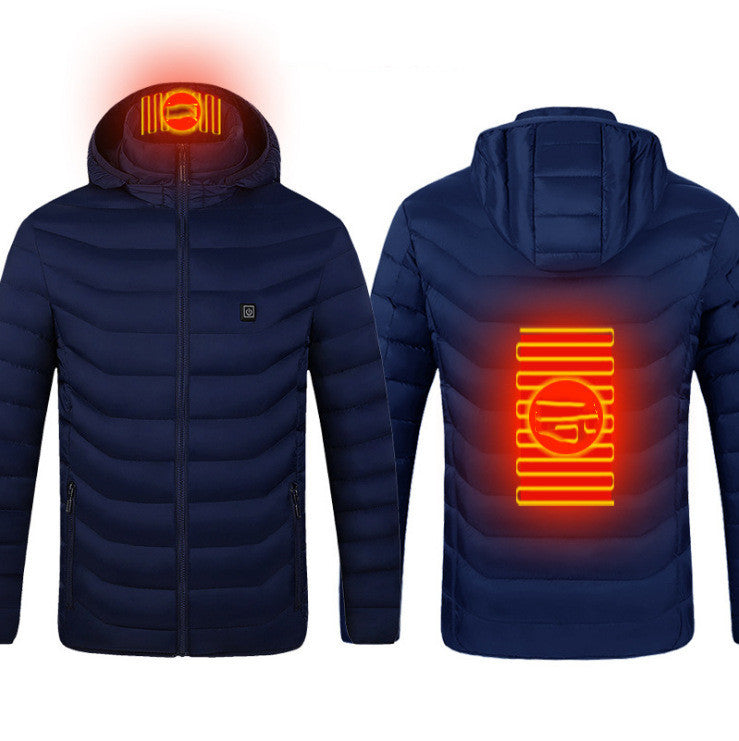 USB Heated Cotton Jacket – Men’s Winter Wear