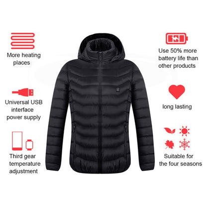 USB Heated Cotton Jacket – Men’s Winter Wear