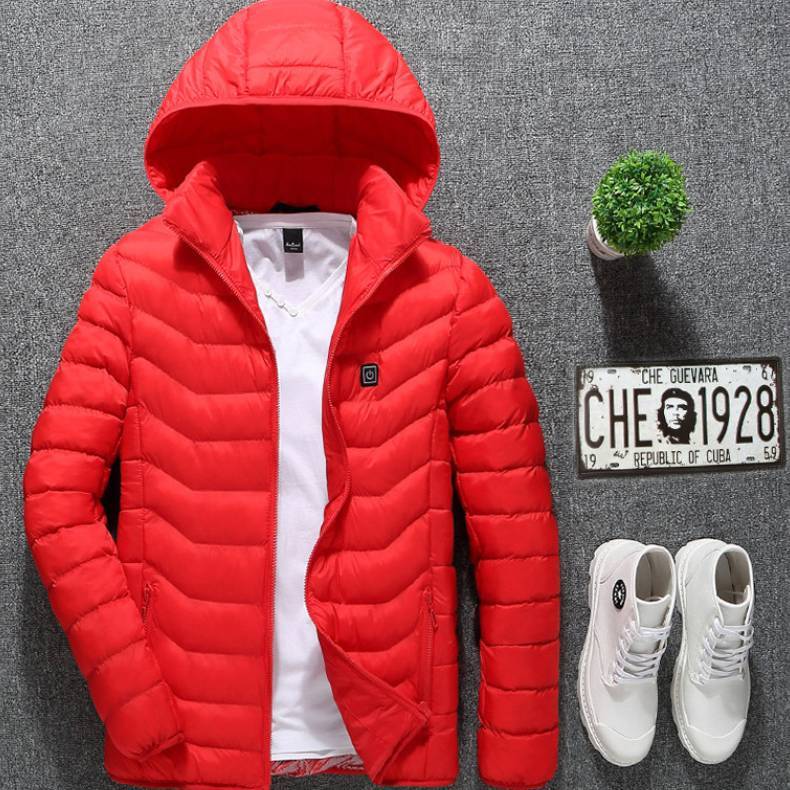 USB Heated Cotton Jacket – Men’s Winter Wear