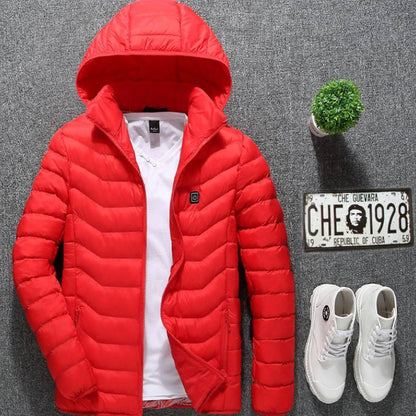 USB Heated Cotton Jacket – Men’s Winter Wear