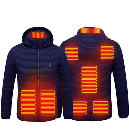 USB Heated Cotton Jacket – Men’s Winter Wear