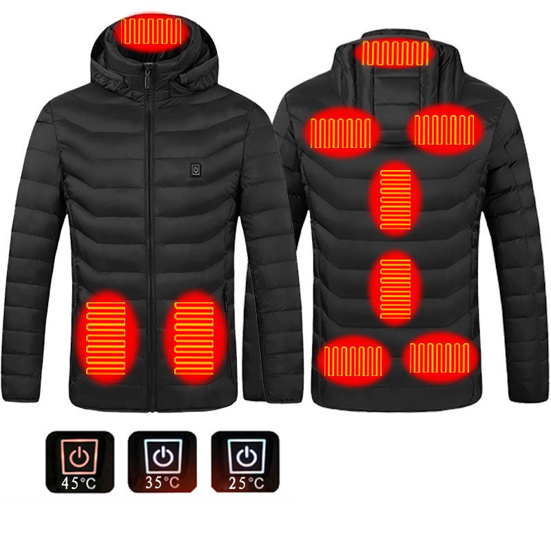 USB Heated Cotton Jacket – Men’s Winter Wear